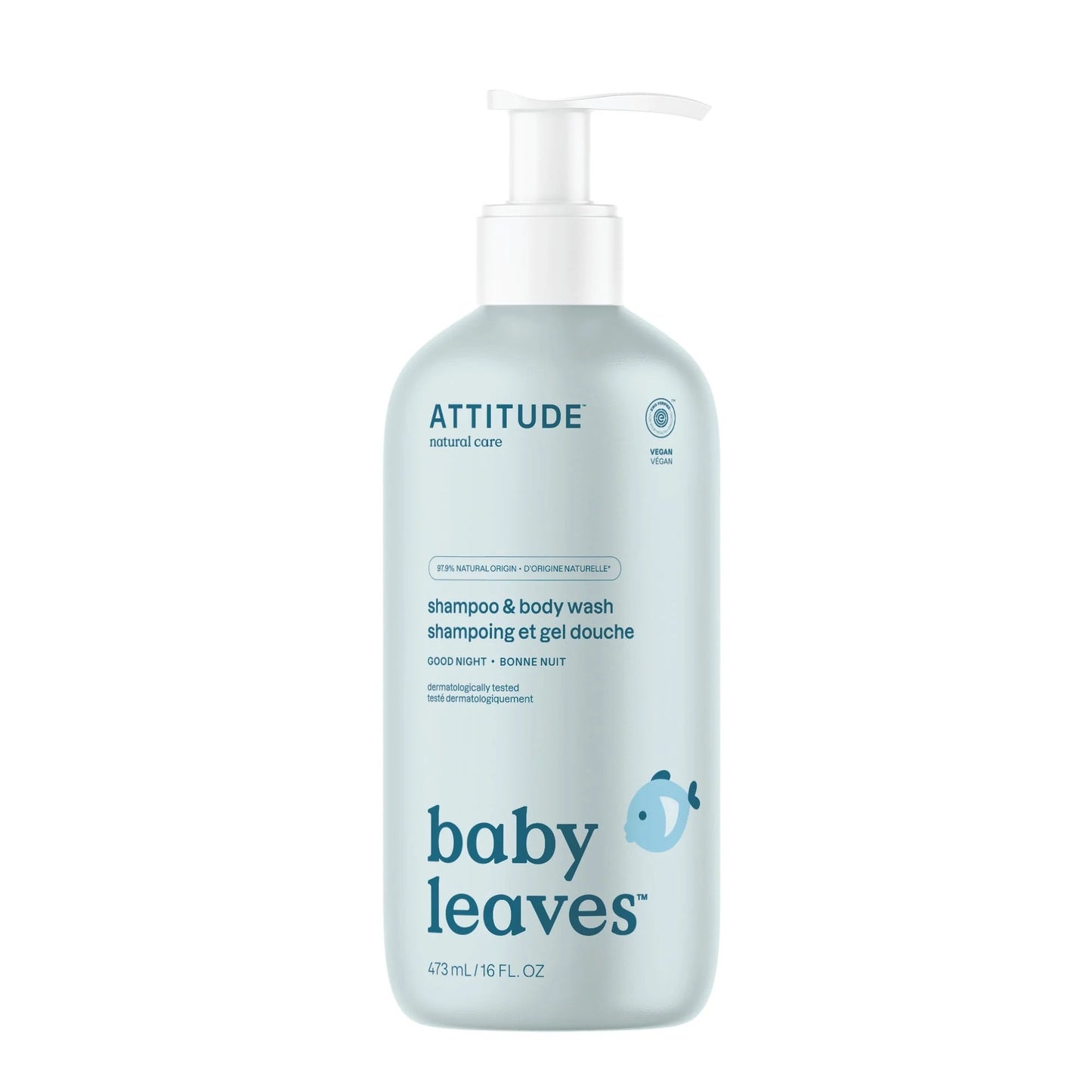 Baby leaves™ Baby Shampoo & Body Wash 2-in-1, 473ml