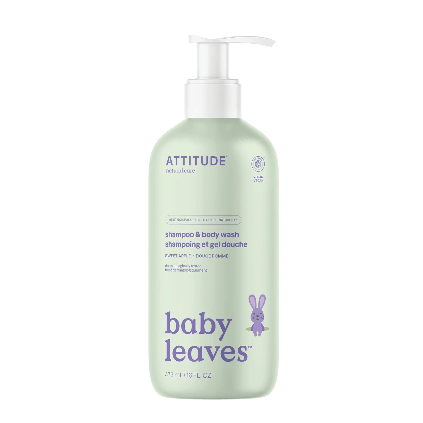 Baby leaves™ Baby Shampoo & Body Wash 2-in-1, 473ml