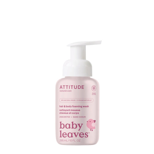 BABY LEAVES™  2-in-1 hair & body foaming wash, 295ml