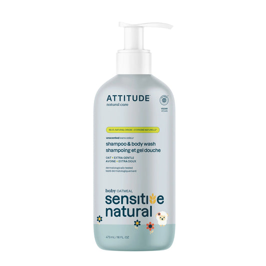Sensitive natural - Baby  2-in-1 Shampoo & Body Wash, 473ml