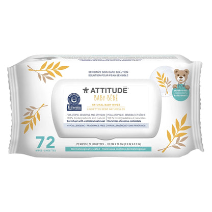 Sensitive natural - Baby Wipes, 72 Wipes