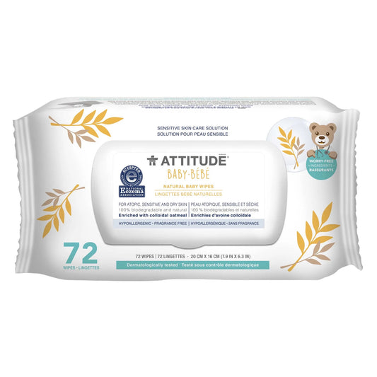 Sensitive natural - Baby Wipes, 72 Wipes