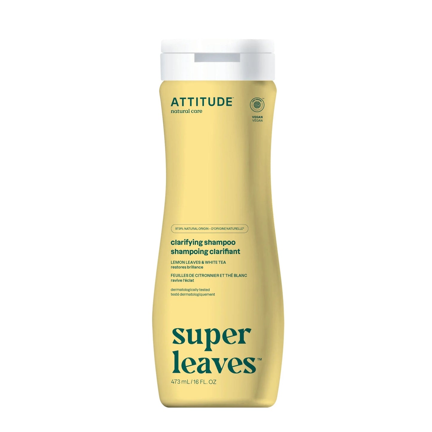 Super leaves™ Clarifying Shampoo - Lemon Leaves & White Tea, 473ml