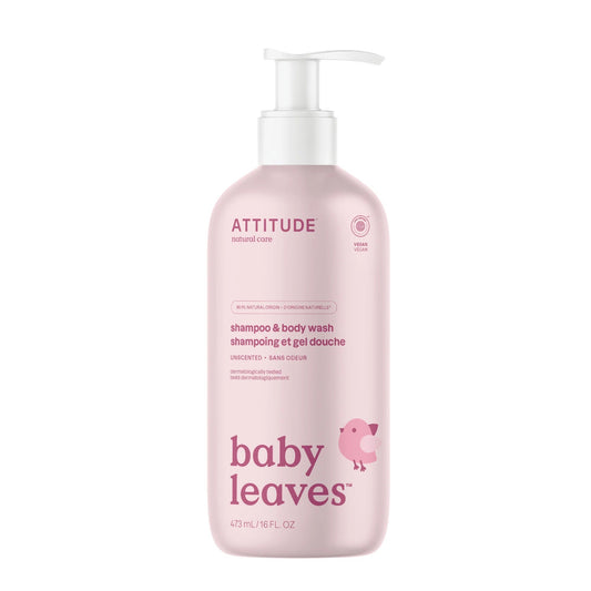 Baby leaves™ Baby Shampoo & Body Wash 2-in-1, 473ml