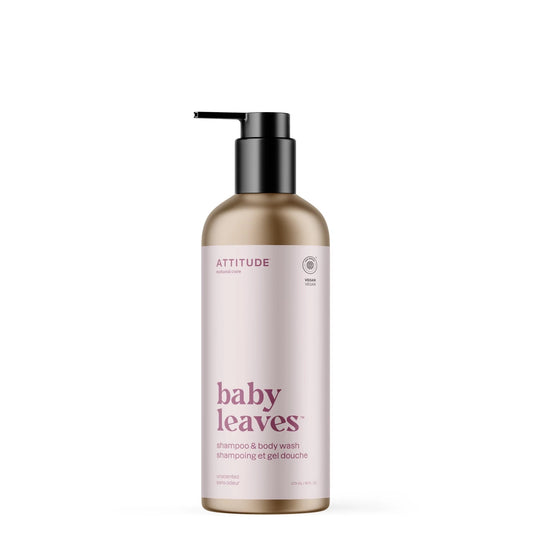 BABY LEAVES™  Shampoo & Body wash (Reusable Aluminum Bottle), 473ml