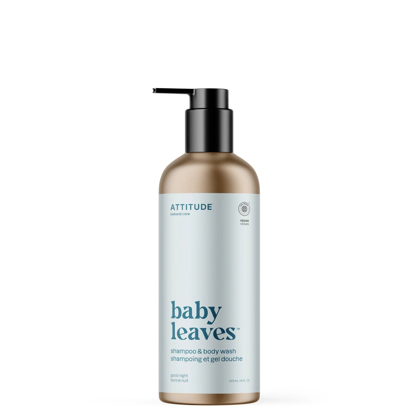 BABY LEAVES™  Shampoo & Body wash (Reusable Aluminum Bottle), 473ml