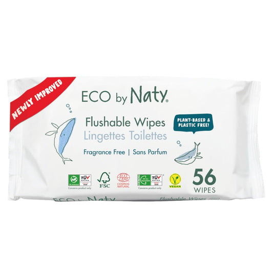 Flushable Wipes, 56 Wipes